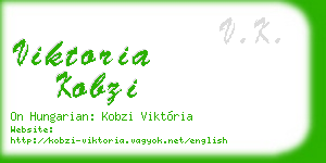 viktoria kobzi business card