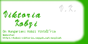 viktoria kobzi business card